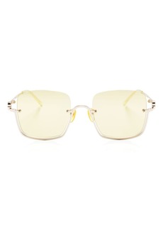 Gucci square mirrored-lense sunglasses