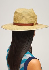 Gucci Straw Brimmed Hat W/ Horsebit Detail