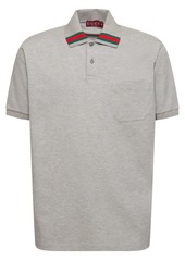 Gucci Stretch Cotton Piquet Polo Shirt