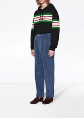 Gucci stripe-print hoodie