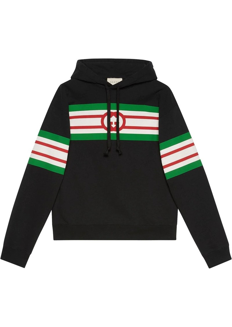 Gucci stripe-print hoodie