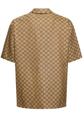 Gucci Summer Gg Supreme Linen Blend Shirt