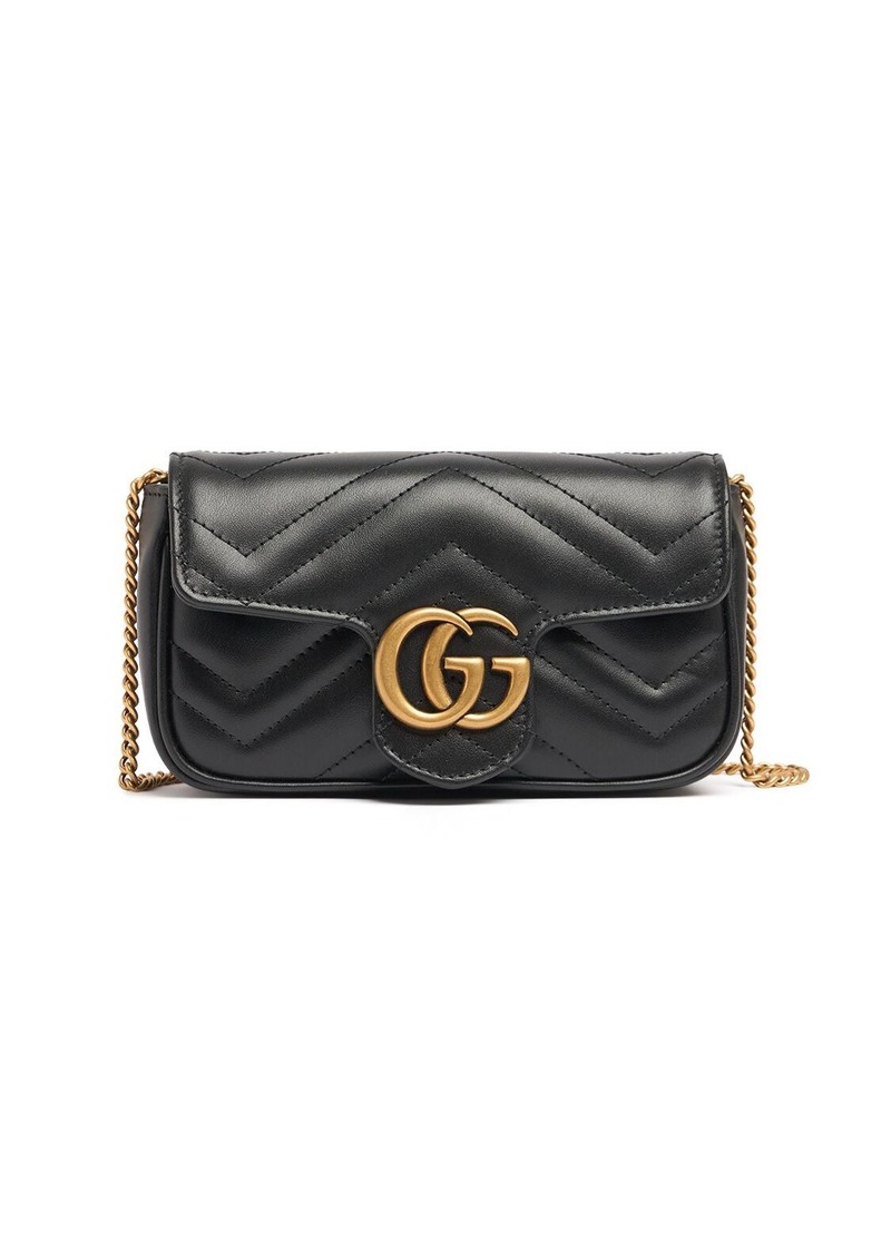 Gucci Supermini Gg Marmont Leather Bag