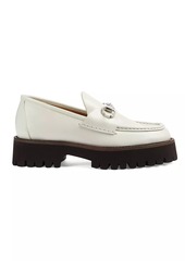 Gucci Sylke Leather Creeper-Style Loafers