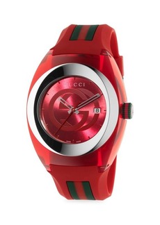 Gucci Sync Stainless Steel & Rubber-Strap Watch