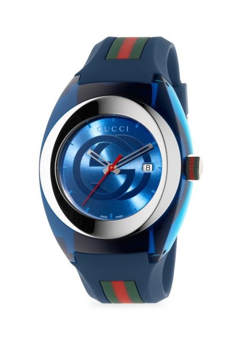 Gucci Sync Stainless Steel Rubber-Strap Watch