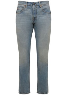 Gucci Tapered Cotton Denim Jeans