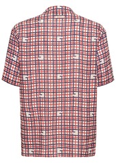 Gucci Tartan Linen Bowling Shirt