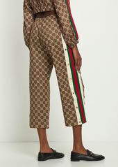 Gucci Technical Jersey Logo Casual Pants