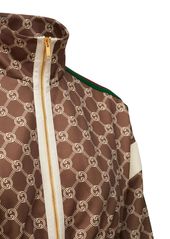 Gucci Technical Jersey Logo Cropped Jacket