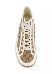 Gucci Tennis Treck Monogram Canvas Booties