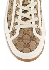 Gucci Tennis Treck Monogram Canvas Booties