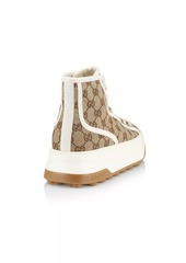 Gucci Tennis Treck Monogram Canvas Booties