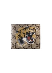 Gucci Tiger print GG Supreme wallet