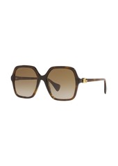 Gucci tortoiseshell-effect square-frame sunglasses