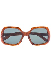 Gucci tortoiseshell oversized square sunglasses