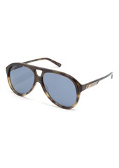 Gucci tortoiseshell pilot-frame sunglasses