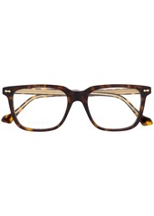 Gucci tortoiseshell rectangular-frame glasses