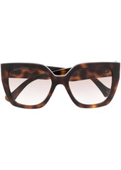Gucci tortoiseshell square-frame sunglasses