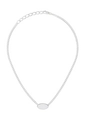 Gucci Trademark Sterling Silver Logo Necklace