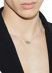 Gucci Trademark Sterling Silver Logo Necklace