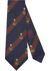 Gucci Web crest silk tie