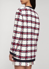Gucci Web Wool Blend Tweed Jacket