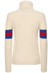 Gucci Wool & Cashmere Cable Knit Sweater