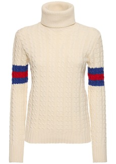 Gucci Wool & Cashmere Cable Knit Sweater