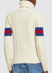 Gucci Wool & Cashmere Cable Knit Sweater