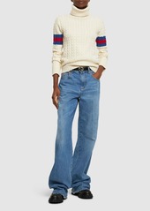 Gucci Wool & Cashmere Cable Knit Sweater