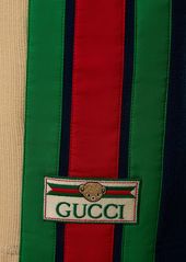 Gucci Wool & Cotton Sweat Shorts W/ Web Detail