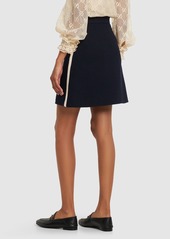 Gucci Wool Blend Retro Tweed Skirt