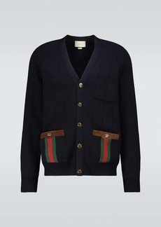 Gucci Wool-blend V-neck cardigan