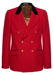 Gucci Wool & Linen Herringbone Jacket
