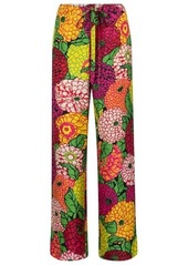 Gucci x Ken Scott floral silk straight pants