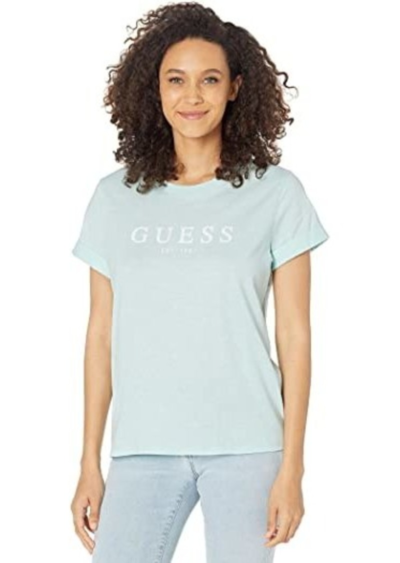 GUESS 1981 Rolled Cuff Short Sleeve Tee