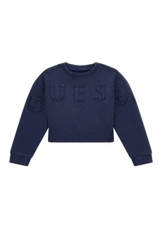 GUESS Big Girls Oversize Long Sleeve Sweatshirt - Blue