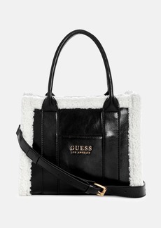 GUESS Biscoe Shearling Trim Carryall