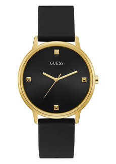GUESS Black and Gold-Tone Analog Watch