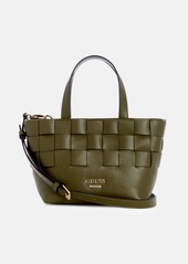 GUESS Bordizzo Woven Small Satchel