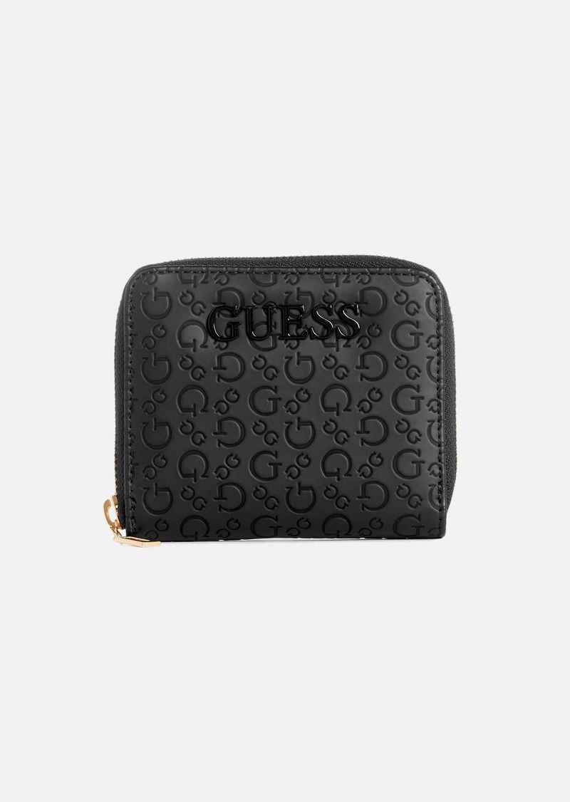 GUESS Bowie Debossed Zip-Around Wallet