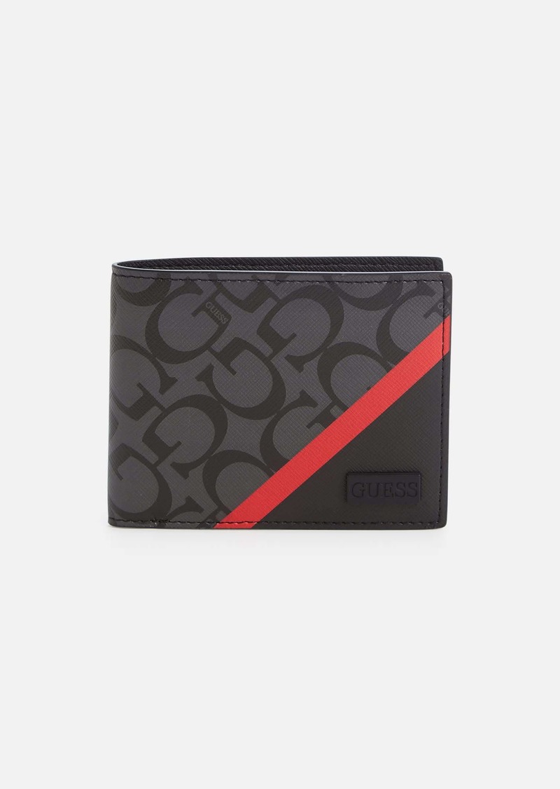 GUESS Color-Block Logo Bifold Wallet