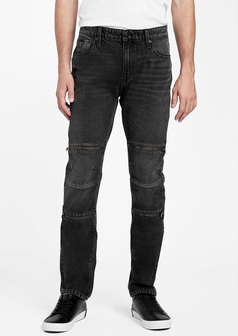 GUESS Eco Bruce Moto Skinny Jeans