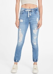 GUESS Eco Mary Destroyed Denim Joggers