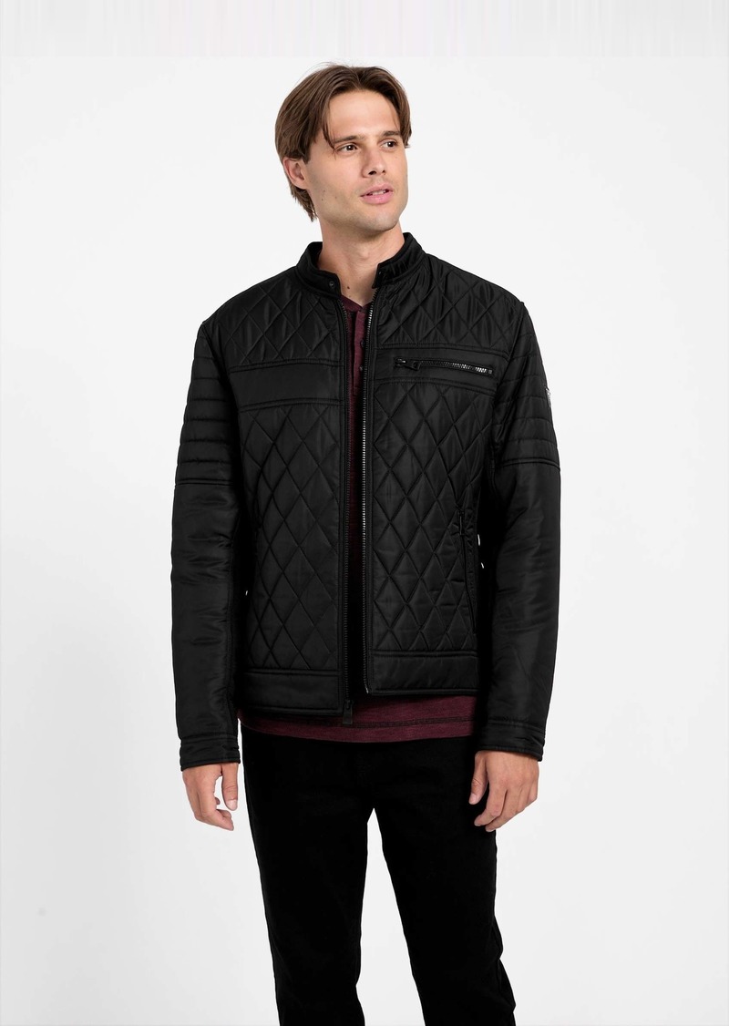 GUESS Eco Zack Quilted Moto Jacket