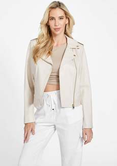 GUESS Ellie Faux-Leather Moto Jacket