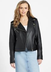 GUESS Ellie Faux-Leather Moto Jacket