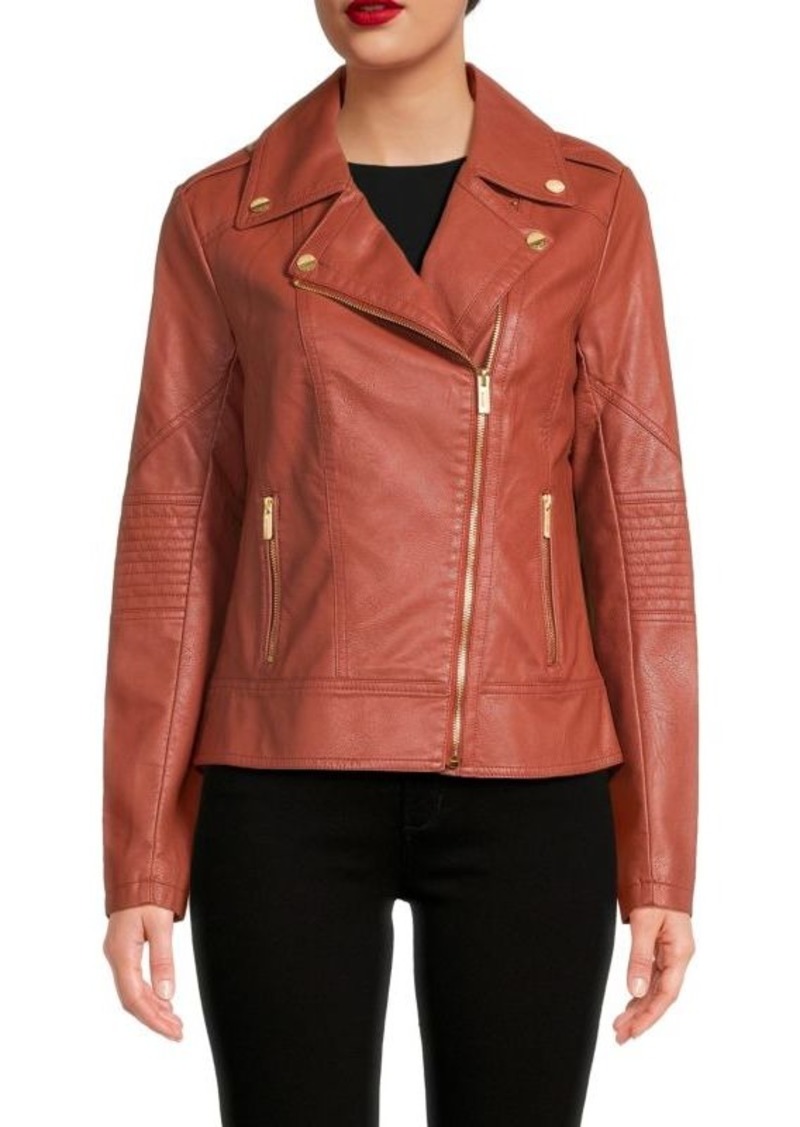 GUESS Faux Leather Jacket