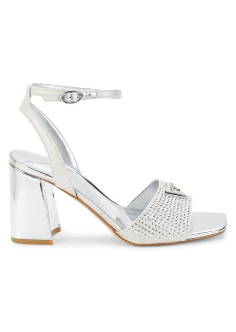 GUESS Gelya Embellished Ankle Strap Sandals